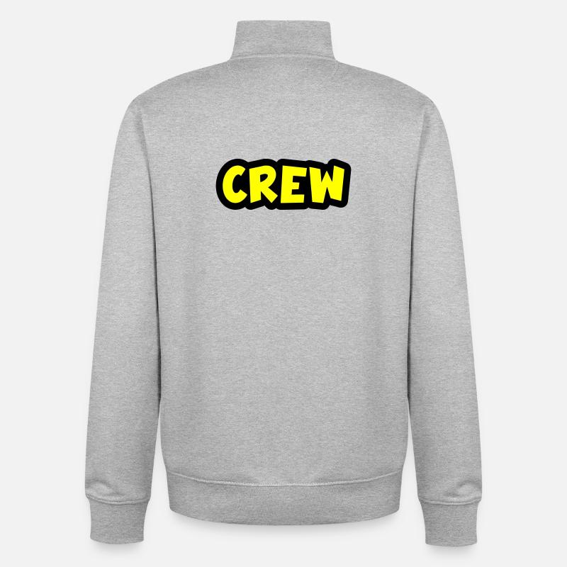 Crew - Unisex Organic Zip Sweatshirt von Stanley/Stella - Grau meliert