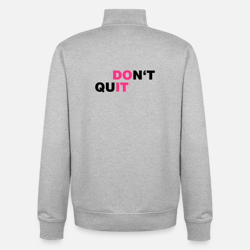 DO_IT - Unisex Organic Zip Sweatshirt von Stanley/Stella - Grau meliert