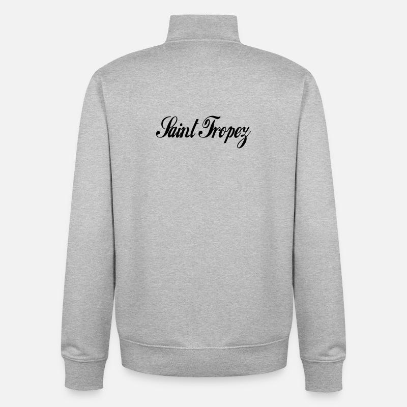 Saint Tropez - Unisex Organic Zip Sweatshirt von Stanley/Stella - Grau meliert