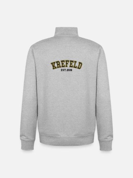 Krefeld Est. 2006 - Unisex Organic Zip Sweatshirt by Stanley/Stella - heather grey
