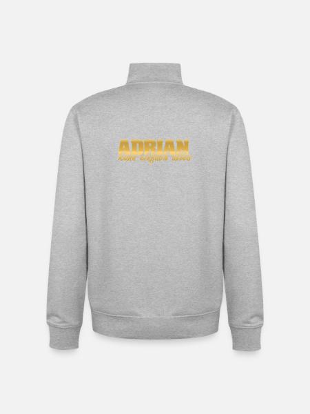 Adrian als Frau - Unisex Organic Zip Sweatshirt von Stanley/Stella - Grau meliert