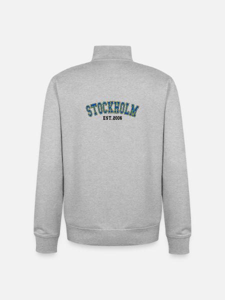 Stockholm Est. 2006 - Unisex Organic Zip Sweatshirt by Stanley/Stella - heather grey