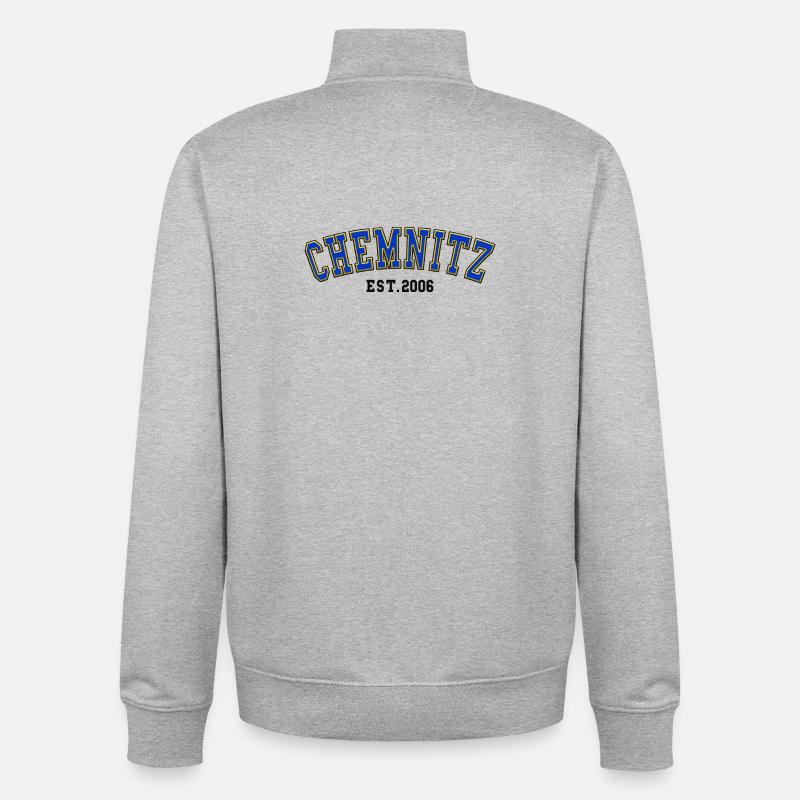 Chemnitz Est. 2006 - Unisex Organic Zip Sweatshirt by Stanley/Stella - heather grey