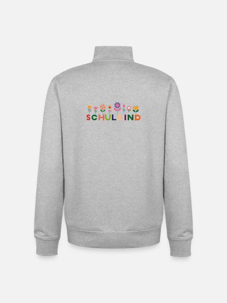 Schulkind - Unisex Organic Zip Sweatshirt von Stanley/Stella - Grau meliert