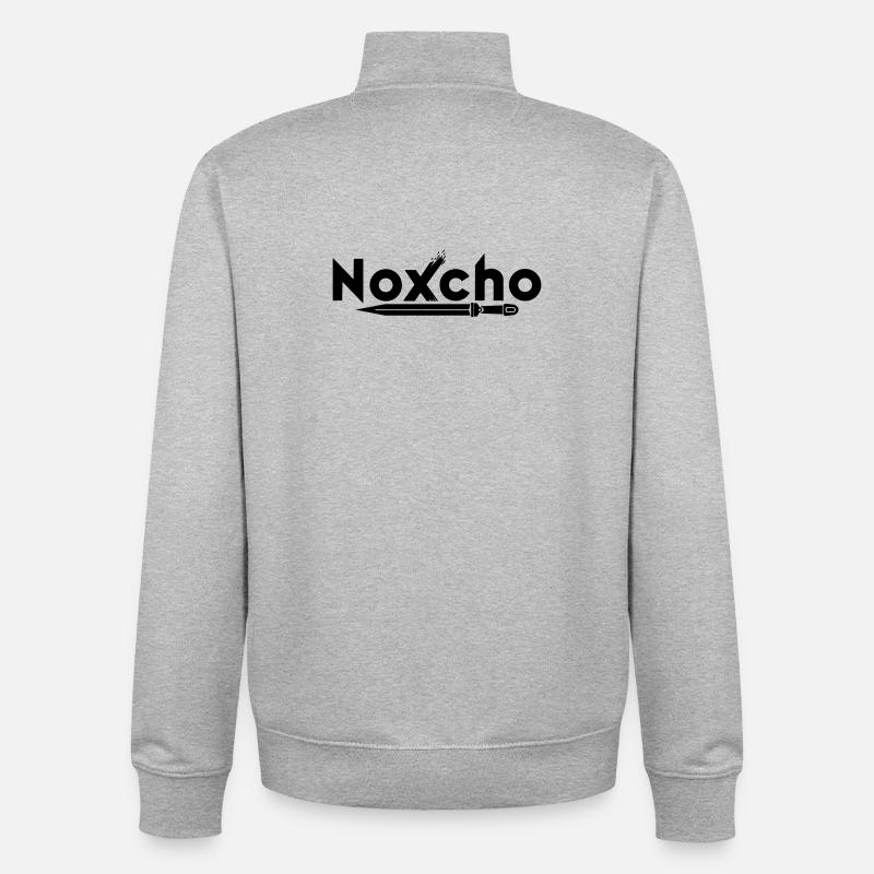 NoXcHo - Unisex Organic Zip Sweatshirt by Stanley/Stella - heather grey