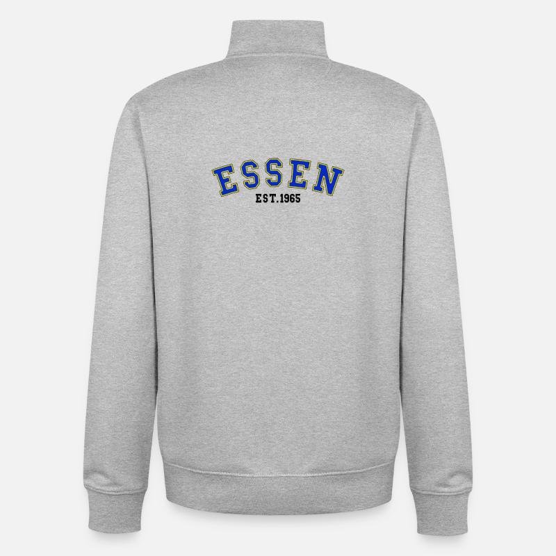 Essen Est. 1965 - Unisex Organic Zip Sweatshirt von Stanley/Stella - Grau meliert