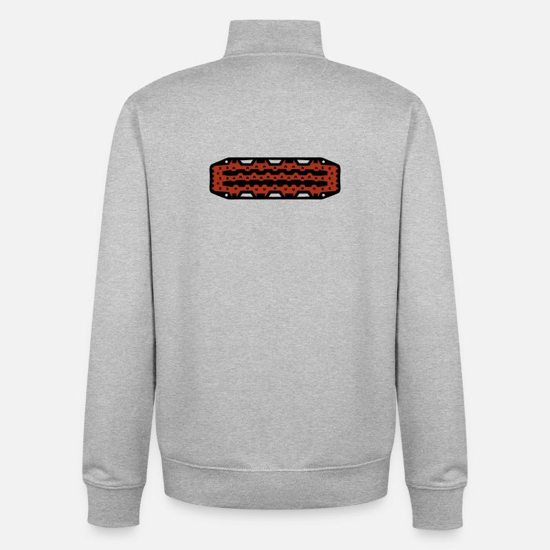 Offroad Sandblech 4x4 Matsch - Unisex Organic Zip Sweatshirt von Stanley/Stella - Grau meliert