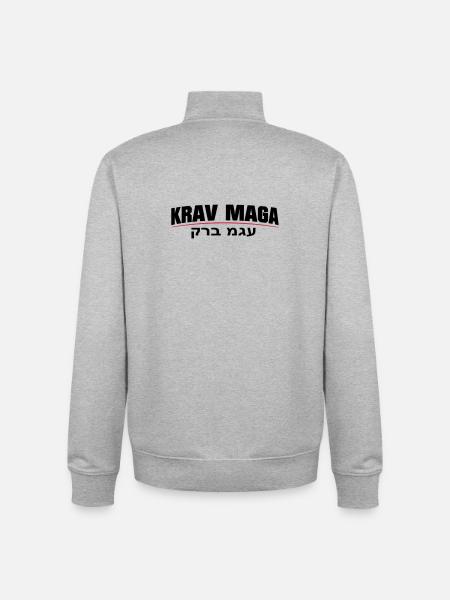 KravMaga Original - Unisex Organic Zip Sweatshirt von Stanley/Stella - Grau meliert