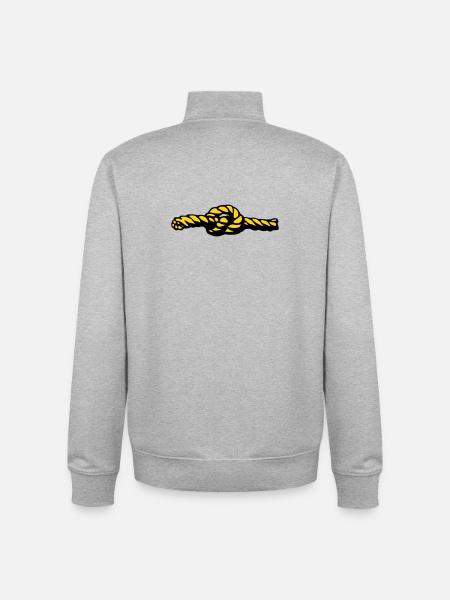 Node - Unisex Organic Zip Sweatshirt by Stanley/Stella - heather grey
