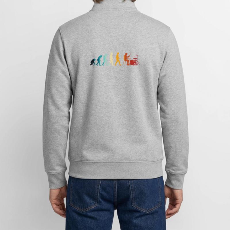 Battery Evolution Unisex Organic Zip Sweatshirt by Stanley/Stella