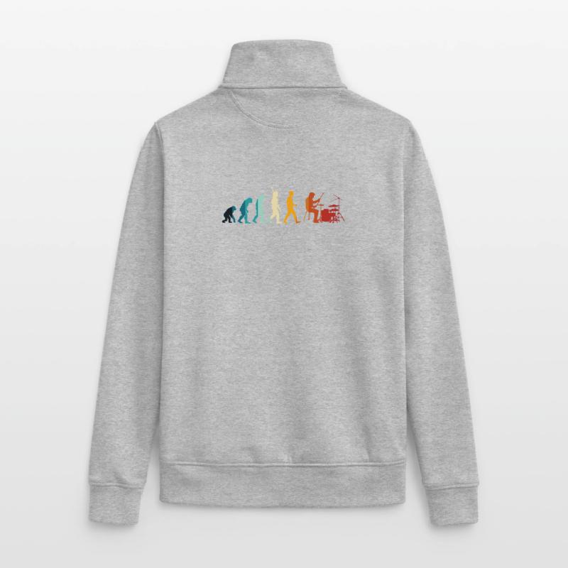 Battery Evolution Unisex Organic Zip Sweatshirt by Stanley/Stella
