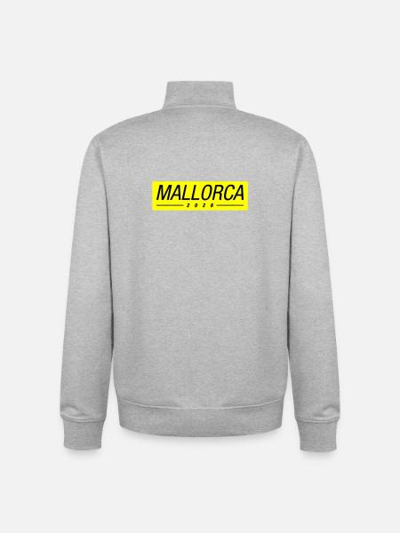Mallorca 2026 Mallorca Holiday - Unisex Organic Zip Sweatshirt by Stanley/Stella - heather grey