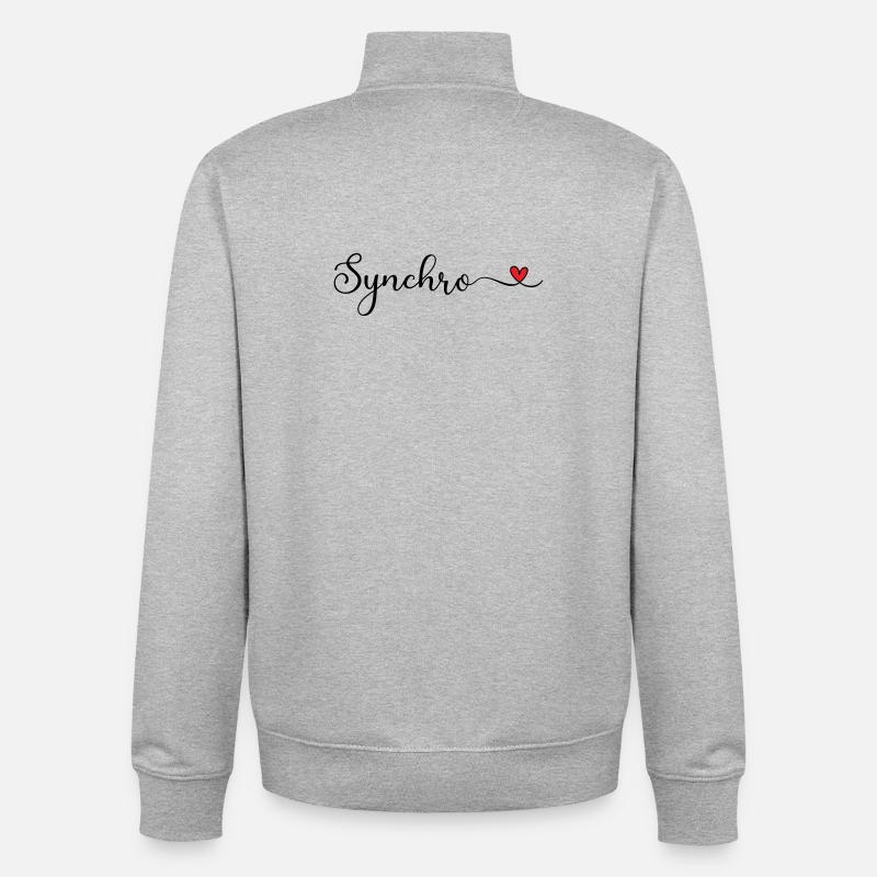 Synchronized swimming - Unisex Organic Zip Sweatshirt by Stanley/Stella - heather grey