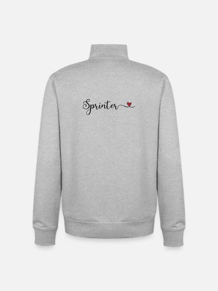 Sprinter - Unisex Organic Zip Sweatshirt von Stanley/Stella - Grau meliert