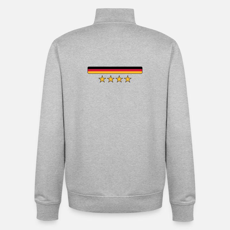 Deutschland - Unisex Organic Zip Sweatshirt von Stanley/Stella - Grau meliert