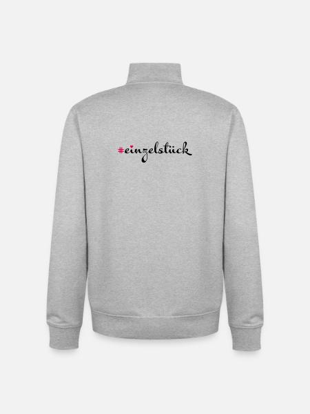 Einzelstück - Unisex Organic Zip Sweatshirt von Stanley/Stella - Grau meliert