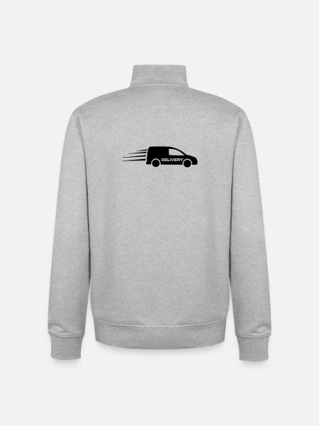 Van Delivery destinations - Unisex Organic Zip Sweatshirt by Stanley/Stella - heather grey