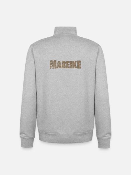 First name Mareike - Unisex Organic Zip Sweatshirt by Stanley/Stella - heather grey