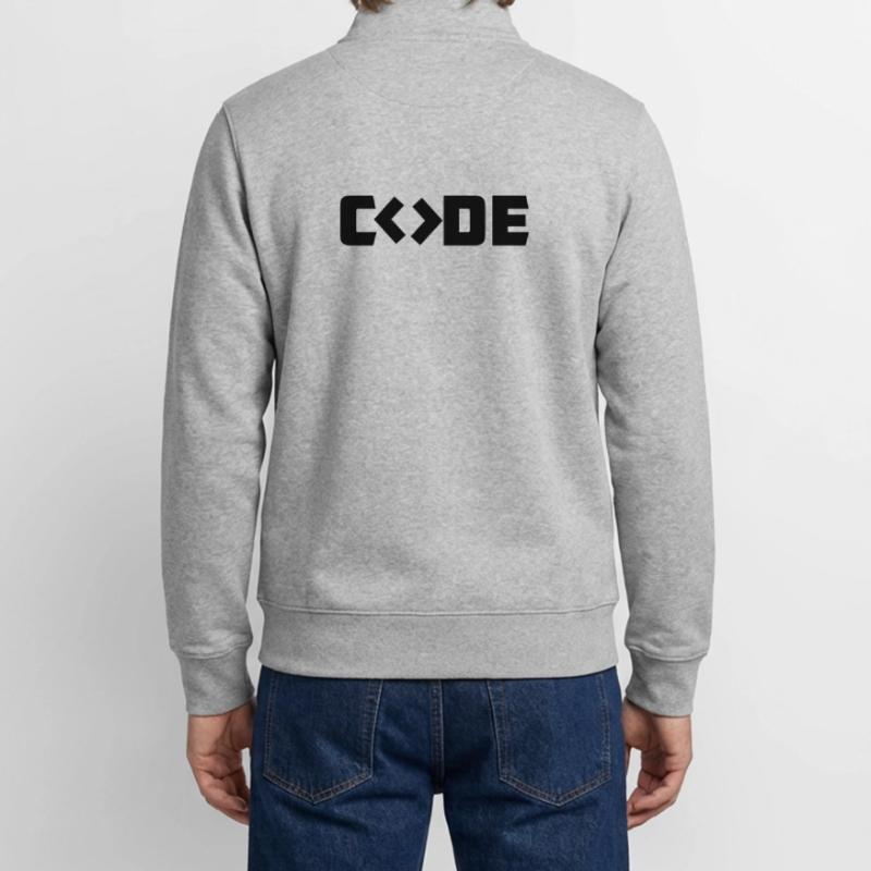 Programmer Code Unisex Organic Zip Sweatshirt by Stanley/Stella