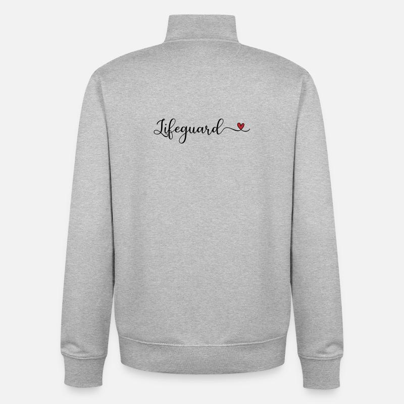 Lifeguard - Unisex Organic Zip Sweatshirt by Stanley/Stella - heather grey