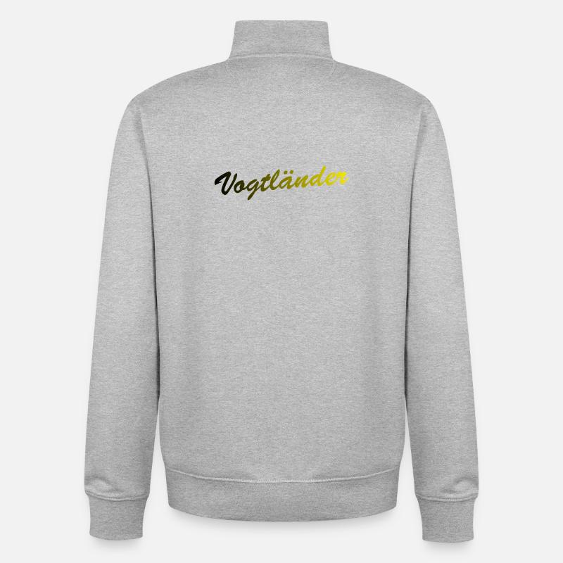 Vogtländer - Sweat zippé unisexe en coton bio Stanley/Stella - gris chiné