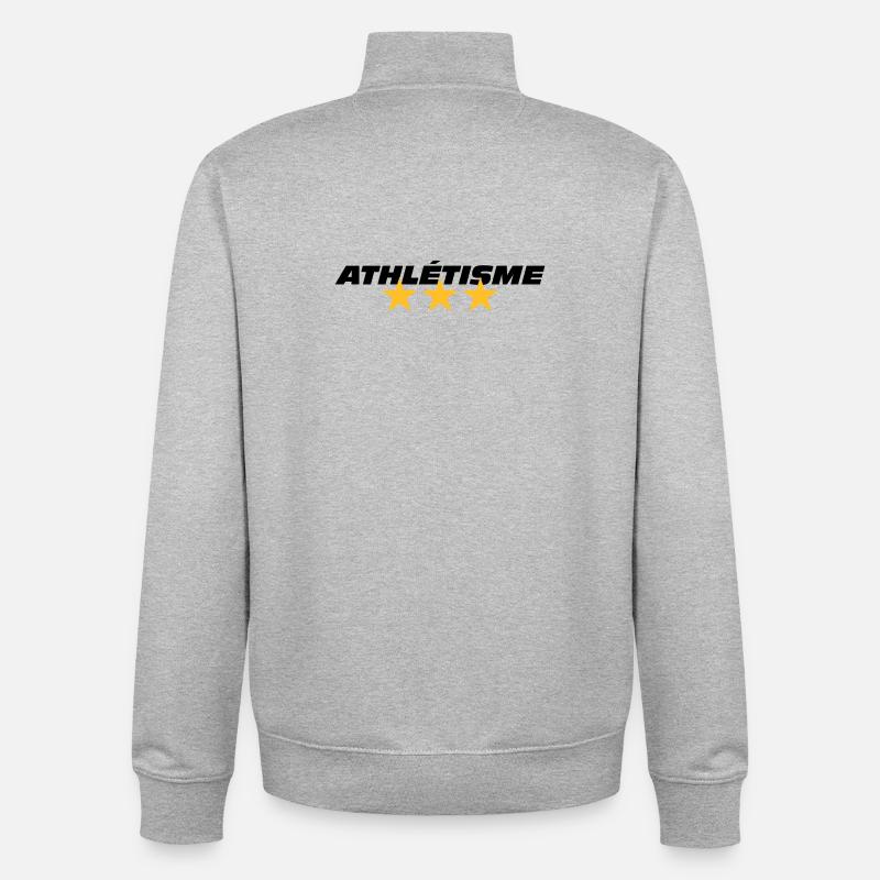 Athletics - Unisex Organic Zip Sweatshirt by Stanley/Stella - heather grey