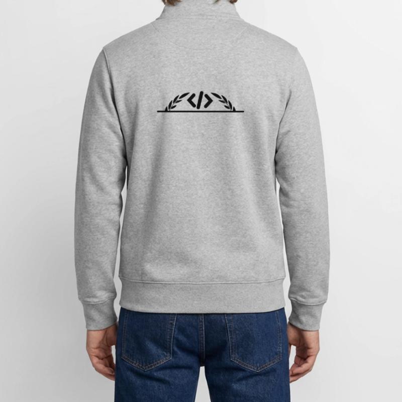 Code logo in half laurel wreath Unisex Organic Zip Sweatshirt by Stanley/Stella
