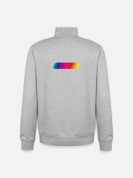 Farbspektrum Flash dirty - Unisex Organic Zip Sweatshirt von Stanley/Stella - Grau meliert