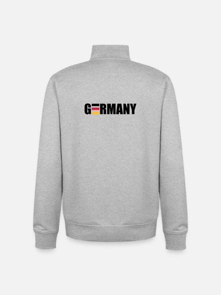 Germany - Unisex Organic Zip Sweatshirt von Stanley/Stella - Grau meliert