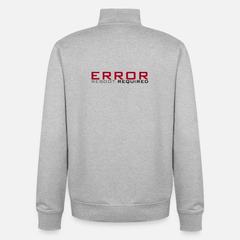 Fehler: Neustart erforderlich - Unisex Organic Zip Sweatshirt von Stanley/Stella - Grau meliert