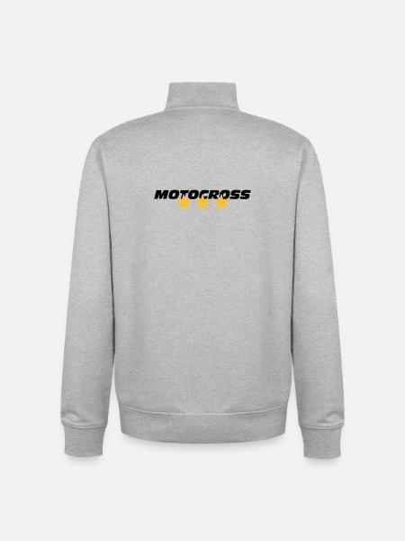 Motocross - Unisex Organic Zip Sweatshirt by Stanley/Stella - heather grey