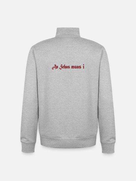 An_Schas_muas_i - Unisex Organic Zip Sweatshirt by Stanley/Stella - heather grey