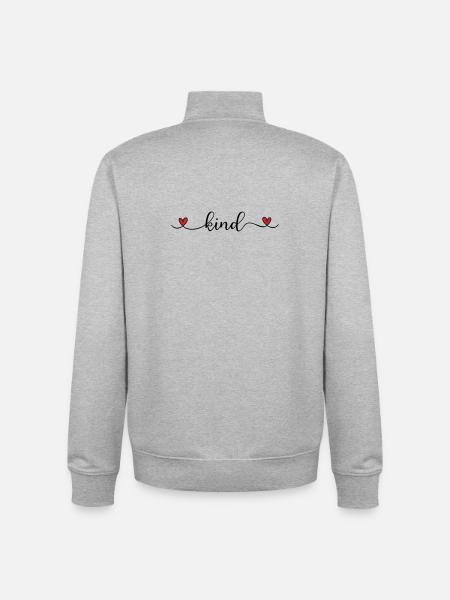 Enfant - Sweat zippé unisexe en coton bio Stanley/Stella - gris chiné