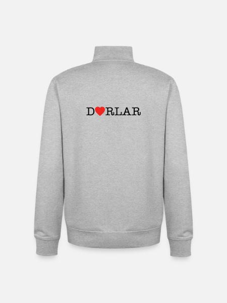 Dorlar - Sweat zippé unisexe en coton bio Stanley/Stella - gris chiné