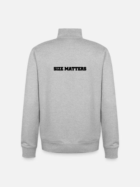 sujets de taille - Sweat zippé unisexe en coton bio Stanley/Stella - gris chiné