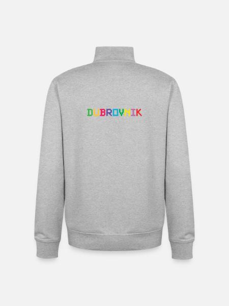 DUBROVNIK Croatia Kroatien - Unisex Organic Zip Sweatshirt by Stanley/Stella - heather grey