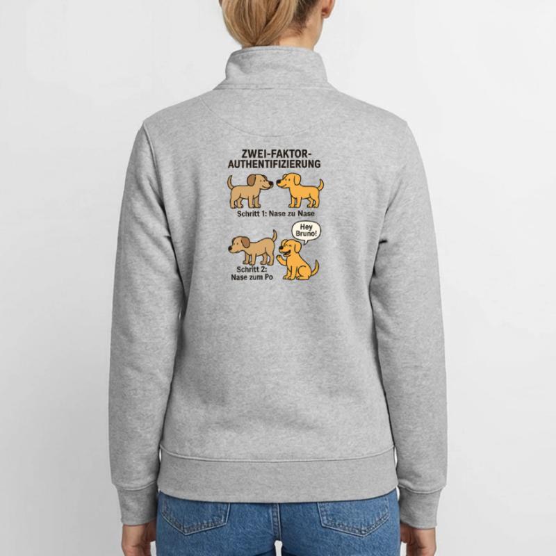Dog Detection Two-Factor Authentication Unisex Organic Zip Sweatshirt by Stanley/Stella