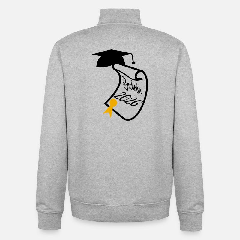 Bachelor 2026 - Unisex Organic Zip Sweatshirt von Stanley/Stella - Grau meliert