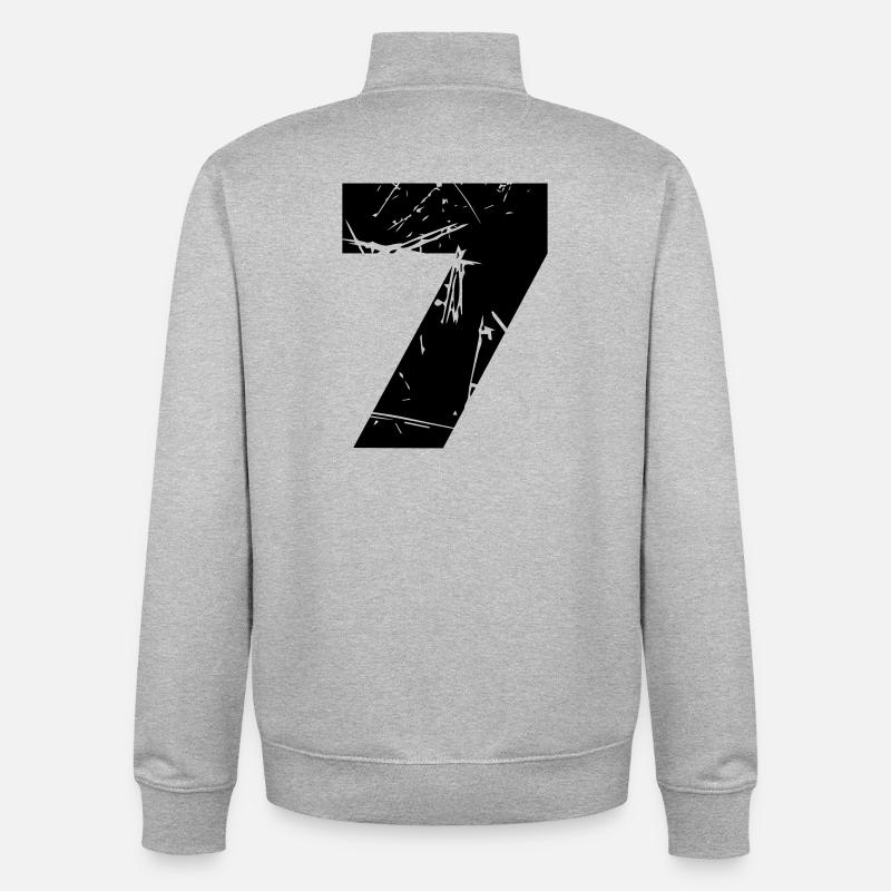 7 - Sweat zippé unisexe en coton bio Stanley/Stella - gris chiné