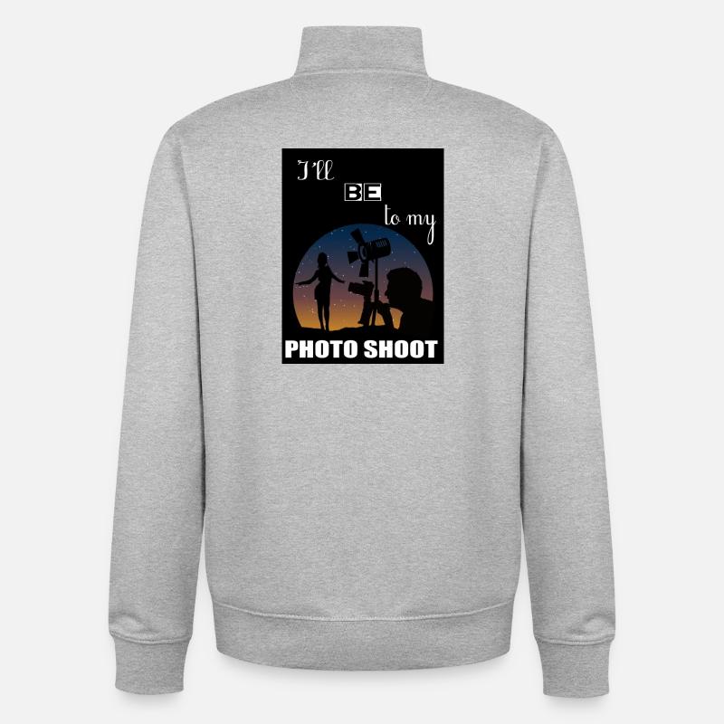 Ich werde SCHIESSEN - Unisex Organic Zip Sweatshirt von Stanley/Stella - Grau meliert