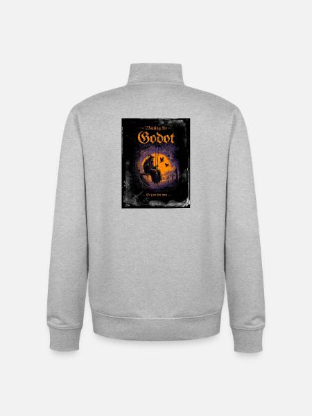 Waiting for Godot - Unisex Organic Zip Sweatshirt by Stanley/Stella - heather grey