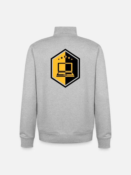 Computing / Informatik / Informatique - Unisex Organic Zip Sweatshirt by Stanley/Stella - heather grey