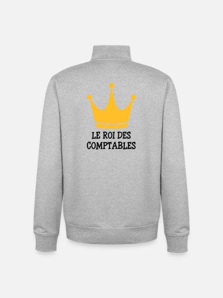 Accountant / Accounting / Comptable / Comptabilité - Unisex Organic Zip Sweatshirt by Stanley/Stella - heather grey