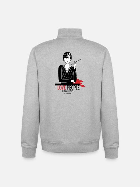 Philanthropie - Sweat zippé unisexe en coton bio Stanley/Stella - gris chiné