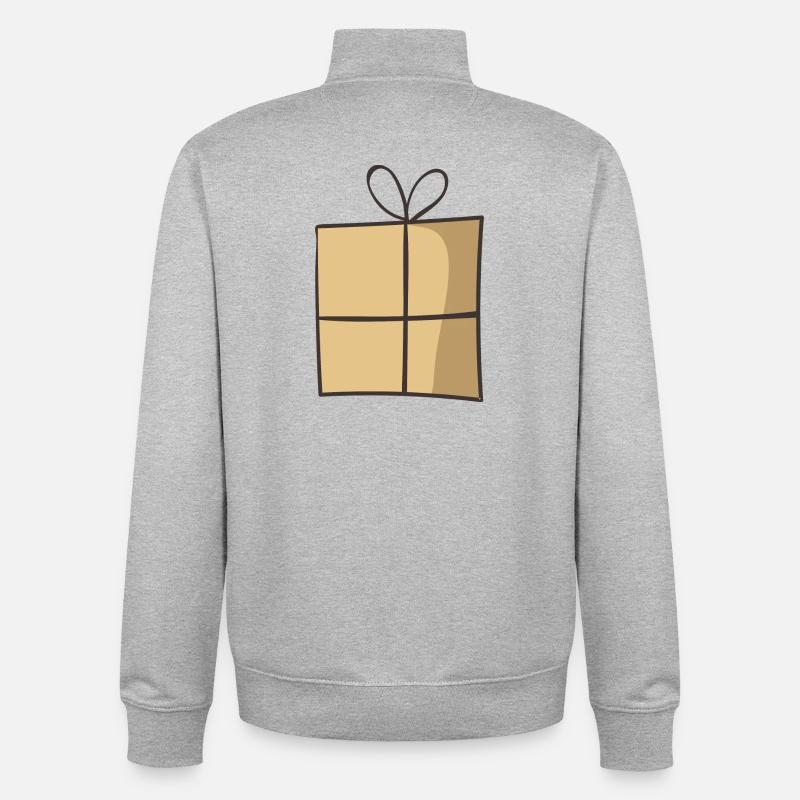 present 3 - Unisex Organic Zip Sweatshirt von Stanley/Stella - Grau meliert