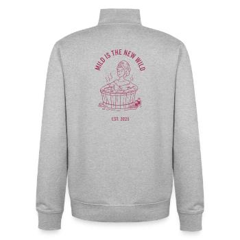  Bride Bridesmaid Spa Bachelorette Mild Is The New - Unisex Organic Zip Sweatshirt von Stanley/Stella - Grau meliert - Hinten - AI Model Male 185 light (185cm)