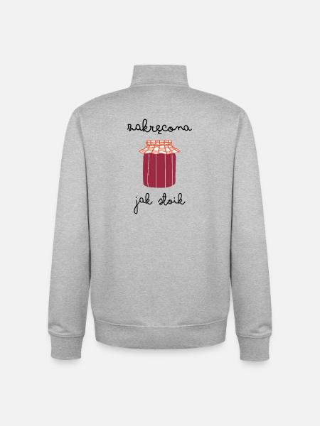 Twisted like a jar - Unisex Organic Zip Sweatshirt by Stanley/Stella - heather grey