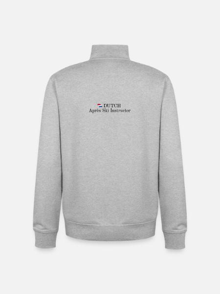 Dutch Apres Ski Instructor - Unisex Organic Zip Sweatshirt von Stanley/Stella - Grau meliert