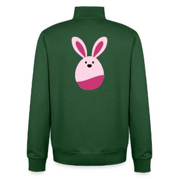 Hare - Unisex Organic Zip Sweatshirt by Stanley/Stella - bottle green - Back - AI Model Male 185 dark (185cm)