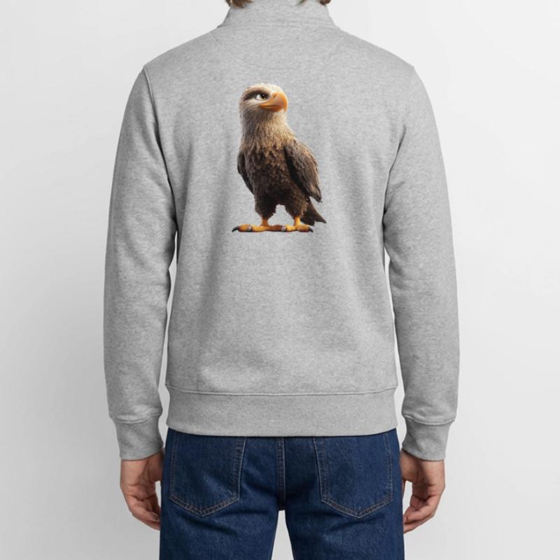 Eagle Bald Eagle Golden Eagle White-tailed Eagle Unisex Organic Zip Sweatshirt by Stanley/Stella